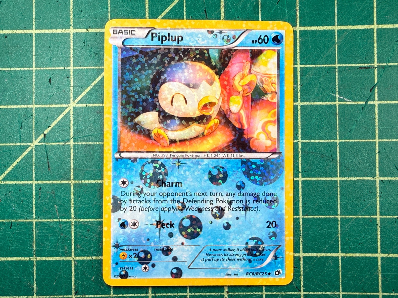 Piplup RC6/RC25 Legendary Treasures: Radiant Collection Holo