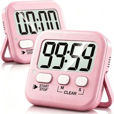 2 Pack Digital Timer for Kids Classroom Kitchen Timers for Cooking