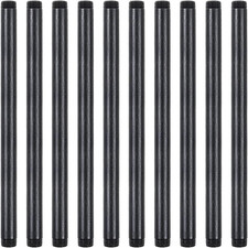 10 Pack 1/2 X 12 Inch Black Pipe Malleable Steel Nipples Fitting
