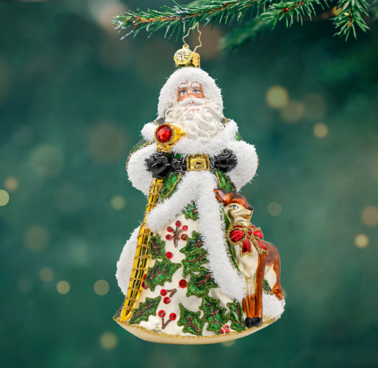 Christopher Radko - MIB Deerly Beloved Santa #1022274