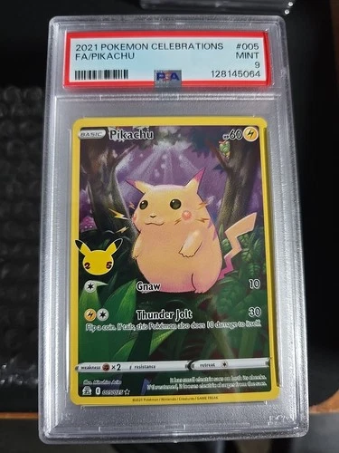 Pokemon TCG Pikachu 25th Anniversary Card 005/025 PSA 9