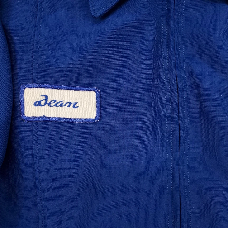 Винтажная мужская куртка Pepsi Dr Pepper Wrangler средний размер синяя нашивка рабочая одежда 70-е 80-е - Изображение 4 из 4