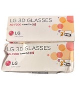 2 pudełka LG Okulary 3D AG-F200 Cinema 3D 2-pak pomarańczowo-białe nowe otwarte pudełko