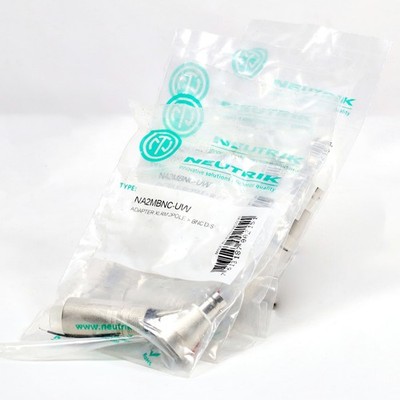 (Lots of 4) Neutrik NA2MBNC-UW 3-Pin XLR Male to BNC Socket Adapter