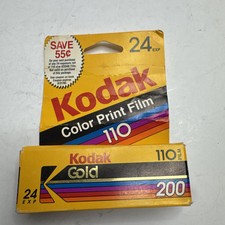 Kodak Color Print Film 110 Format Gold 200 24 Exp Sealed Expired 4/1995 Vintage