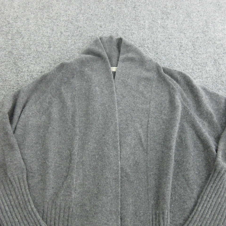 Suéter Agnona Mujer Gris 100% Cachemira Hecho en Italia Frente Abierto Cárdigan Foto 2 de 4