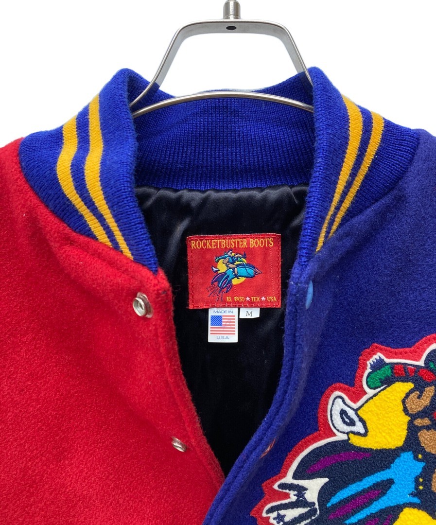 ROCKETBUSTER BOOTS Custom Patch Varsity Jacket Mu… - image 3