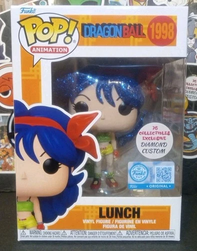 Funko Pop! Anime (DIAMOND) Dragon Ball Lunch #1998 CUSTOM Exclusive RARE