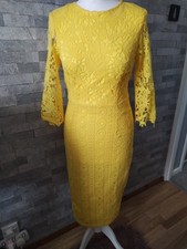 Boohoo Ladies Long Laced Dress Size 10 Fully Lined