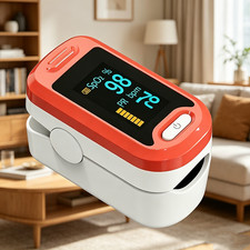 Fingertip Pulse Oximeter SpO2 Heart Rate Meter Blood Oxygen Saturation Monitor
