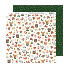 Crate Paper Holly Jolly Double-Sided Cardstock 12"X12"-#7 - 25 Pack