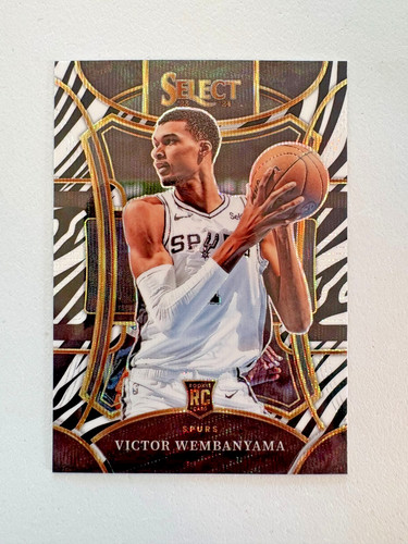 Victor Wembanyama [Zebra Prizm] #311 2023 Panini Select card