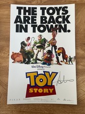 * ANDREW STANTON * signed 12x18 poster * TOY STORY * COA *