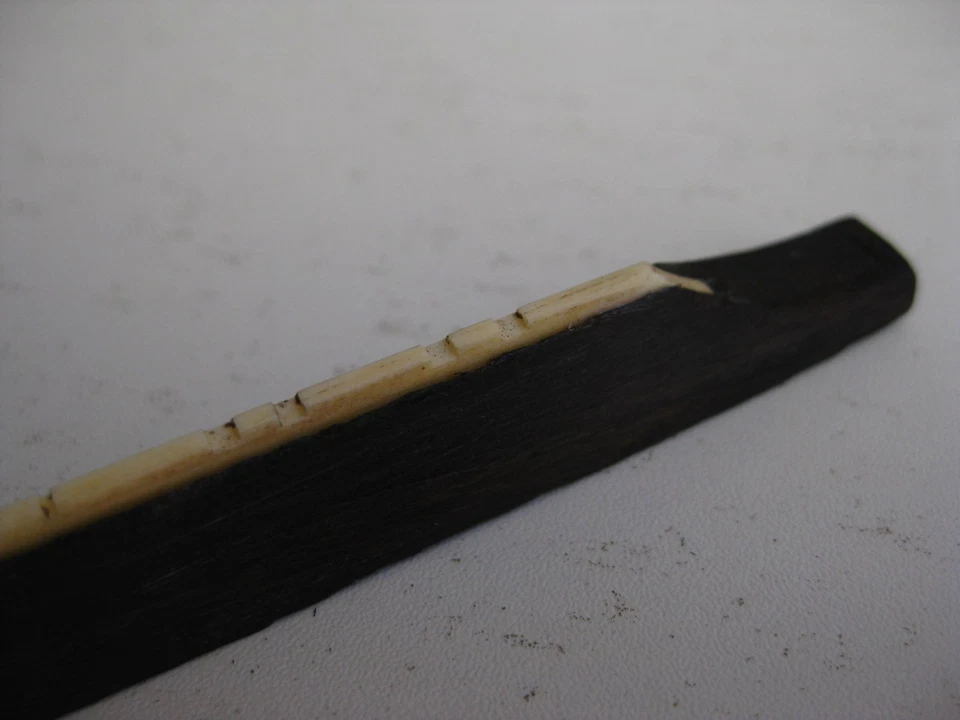 Vintage Weymann Bruno Vega Mandolin Bridge Part for Project - Image 3 of 4