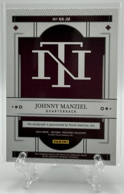 Johnny Manziel 2024 National Treasures Notable Nicknames Auto