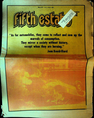 Fifth Estate March 1977 Flu Vaccine Marxism Communal Living