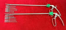 2set-Laparoscopic Bulldog Clamp Forceps 10mm With 6 Clips SS Best Quality