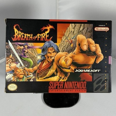 Breath of Fire (Super Nintendo SNES, 1994) CIB - Complete - Tested.  Authentic