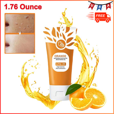 Orange Exfoliating Gel - Face & Body Moisturizing Scrub, Deep Cleansing, 1PC/50g