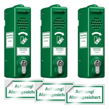 BIGPACK 3 x T&uuml;rw&auml;chter ABUS Zylinderschloss verschiedenschlie&szlig;end, 80 dB/105 dB
