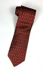 Men's Burberry London Silk Tie Woven Diamond Pattern Made in Italy