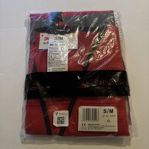 Salzmann 3M Multi-Pocket Safety Vest -S/M  - Reflective High Visibility Vest - product listing photo