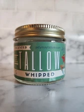 Lady May Tallow Whipped Unscented Natural Moisturizer 2 Fl Oz