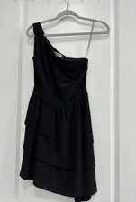 Geren Ford Dress XS 100% Silk Black Little Black Dress  Whimisgoth Fairy Goth 