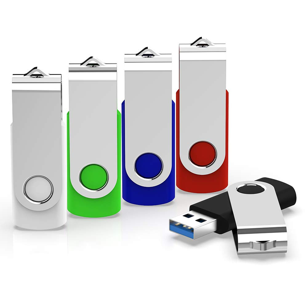 USB 3.0 Flash Drive, 64 GB Flash Drive 3.0 64GB Thumb Drive 5 Pack USB Jump D...