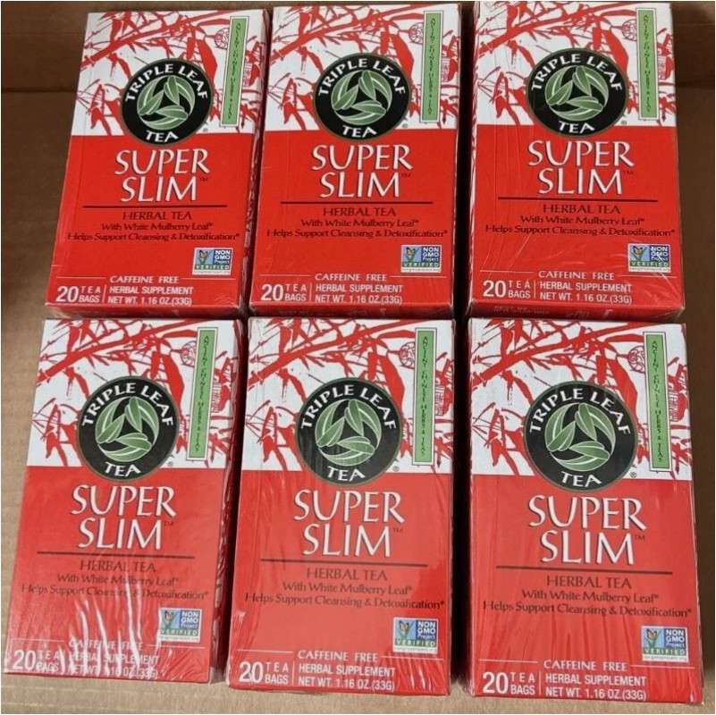 Super Slim Herbal Tea. 20 Tea Bags Per Box. Best By: 2/2030