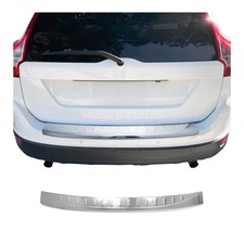Rear Bumper Sill Cover For Volvo Xc60 1.gen 2014-2017 Facelift S.steel Polished