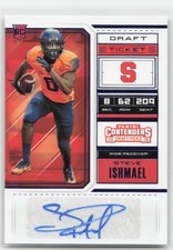2018 Panini Contenders Draft Picks #270 Steve Ishmael Blue Foil Auto