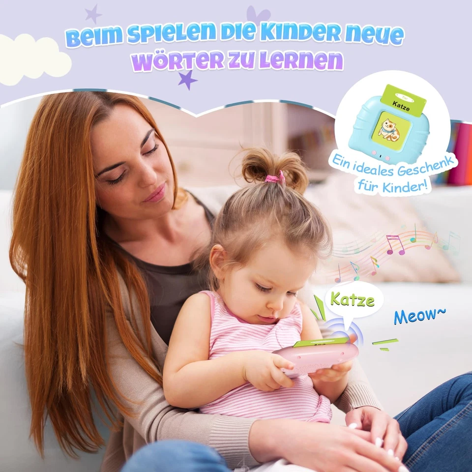 Lernspielzeug für Kinder ab 1 2 3 4 5 6 Jahr 112 Blätter Lernkarteikarten 224... - Bild 4 von 4