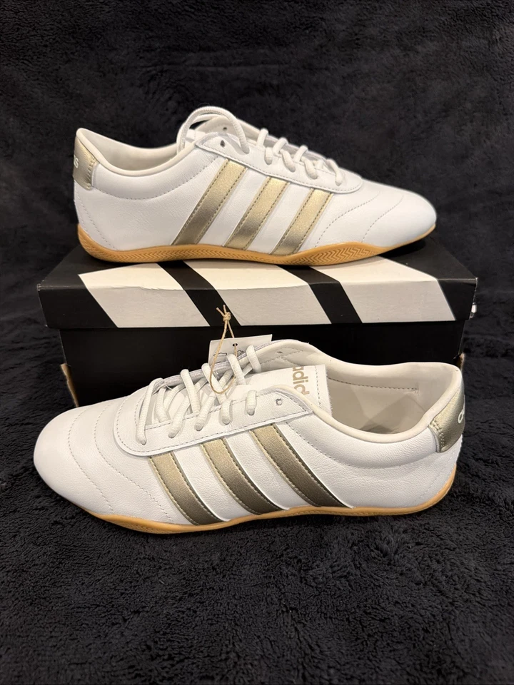 adidas Grand Court Lo JQ9685 Women’s Size 8 White/Gold/Gum NIB - Image 1 of 4