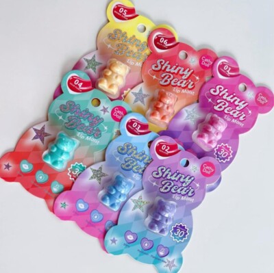 Lip Moist Shiny Bear Cathy Doll 6x1.1 g. Healthy Bright Hyaluronic Travel Size