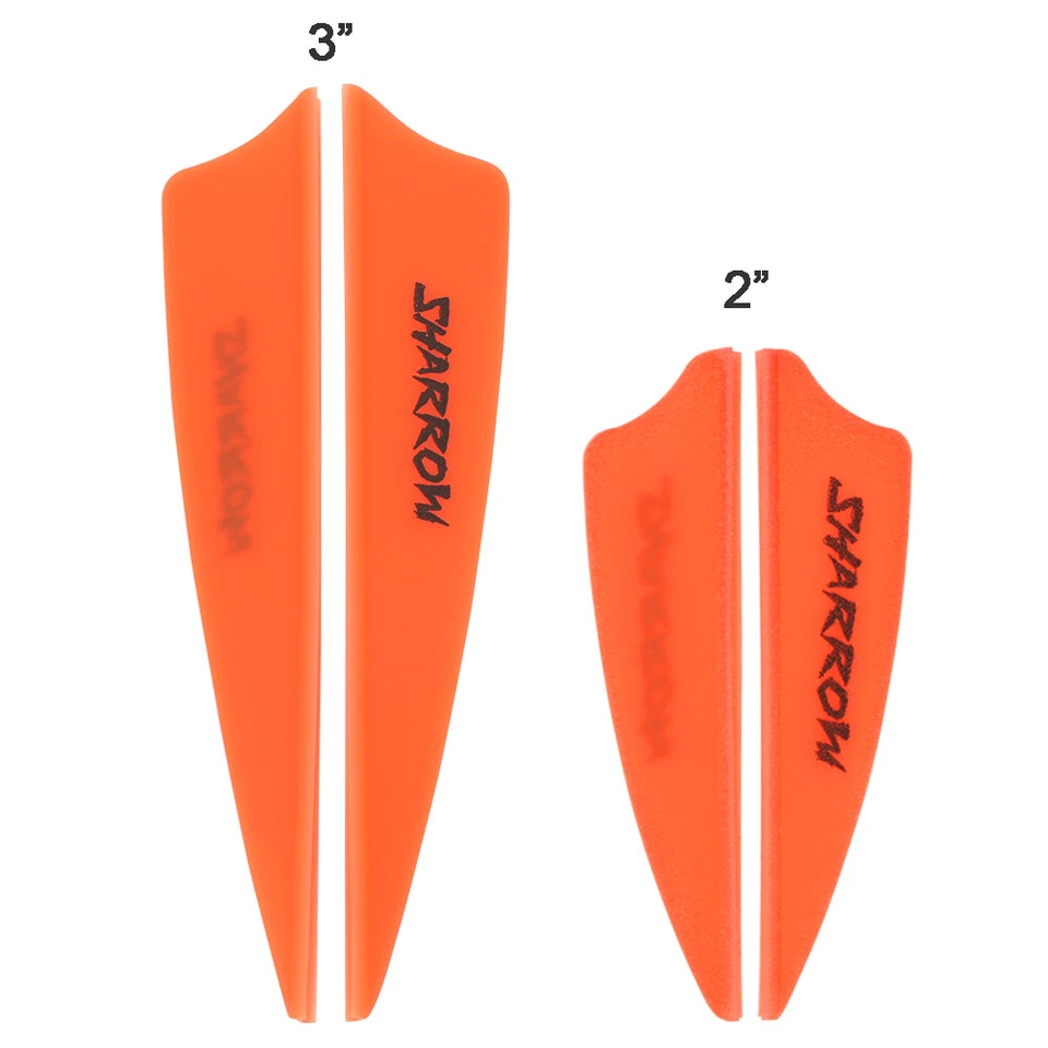 50X 2" 3" Archery Arrow Feather Rubber Vanes Fletches Fletching Arow Shaft DIY - Image 3 of 4