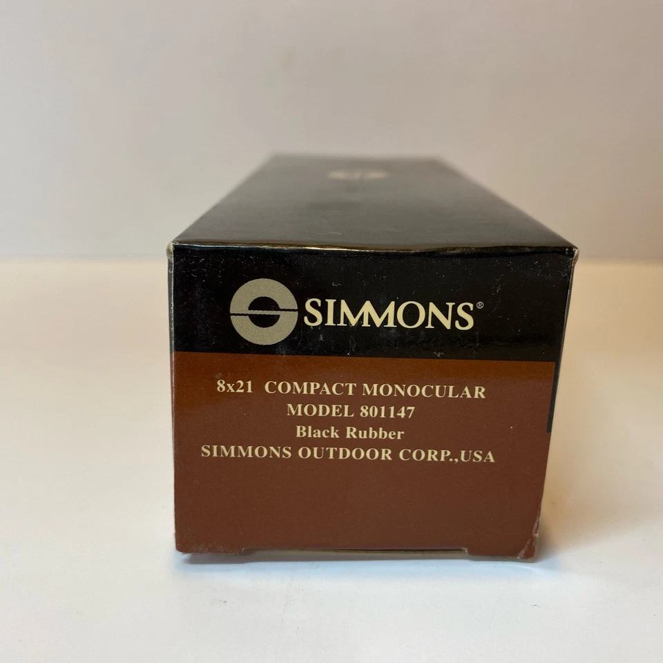 Mira de campo monocular compacta Simmons 8x21 modelo 801147 rara nueva de stock Foto 2 de 4