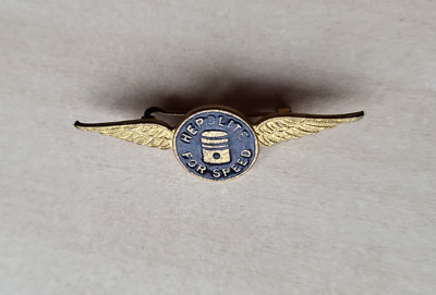 Vintage Emaille Hepolite Kolben Brosche Anstecknadel Abzeichen Logo Hepworth & Grandage