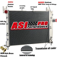 ASI 3ROW Aluminum Radiator For 2000-2004 Dodge Dakota Durango 3.7L 3.9L 4.7L 5.9