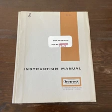 Kepco ABC 100-0.2M Instruction Manual 1966
