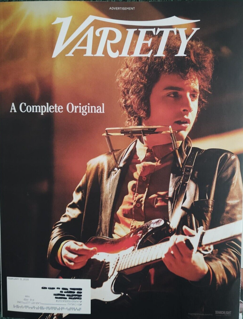 VARIETY MAGAZINE FEBRUARY 12, 2025 Timothée Hal Chalamet A Complete Unknown