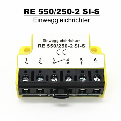 Einweggleichrichter RE 550/250-2 SI-S Motor Bridge brake Rectifier Module
