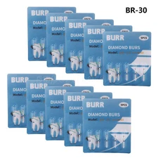 50Pcs Dental Diamond Ball Round Burs FG 1.6mm for High Speed Handpiece BR-30 SA