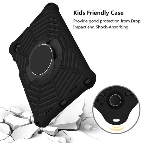Kid Case Samsung Galaxy Tab A E A8 10.5 A7 Lite Shockproof Rotating Stand Cover - Picture 19 of 28