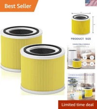 Compatible Replacement Filters for LEVOIT Core 300 - 2 Pack H13 Filters