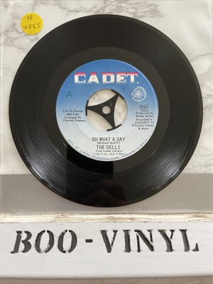 THE DELLS: ''OH WHAT A DAY'' USA CADET 5663 7'' VINYL RECORD VG+