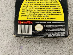 Classic Concentration (Nintendo, 1990) NES Tested Working Cartridge & Box Only