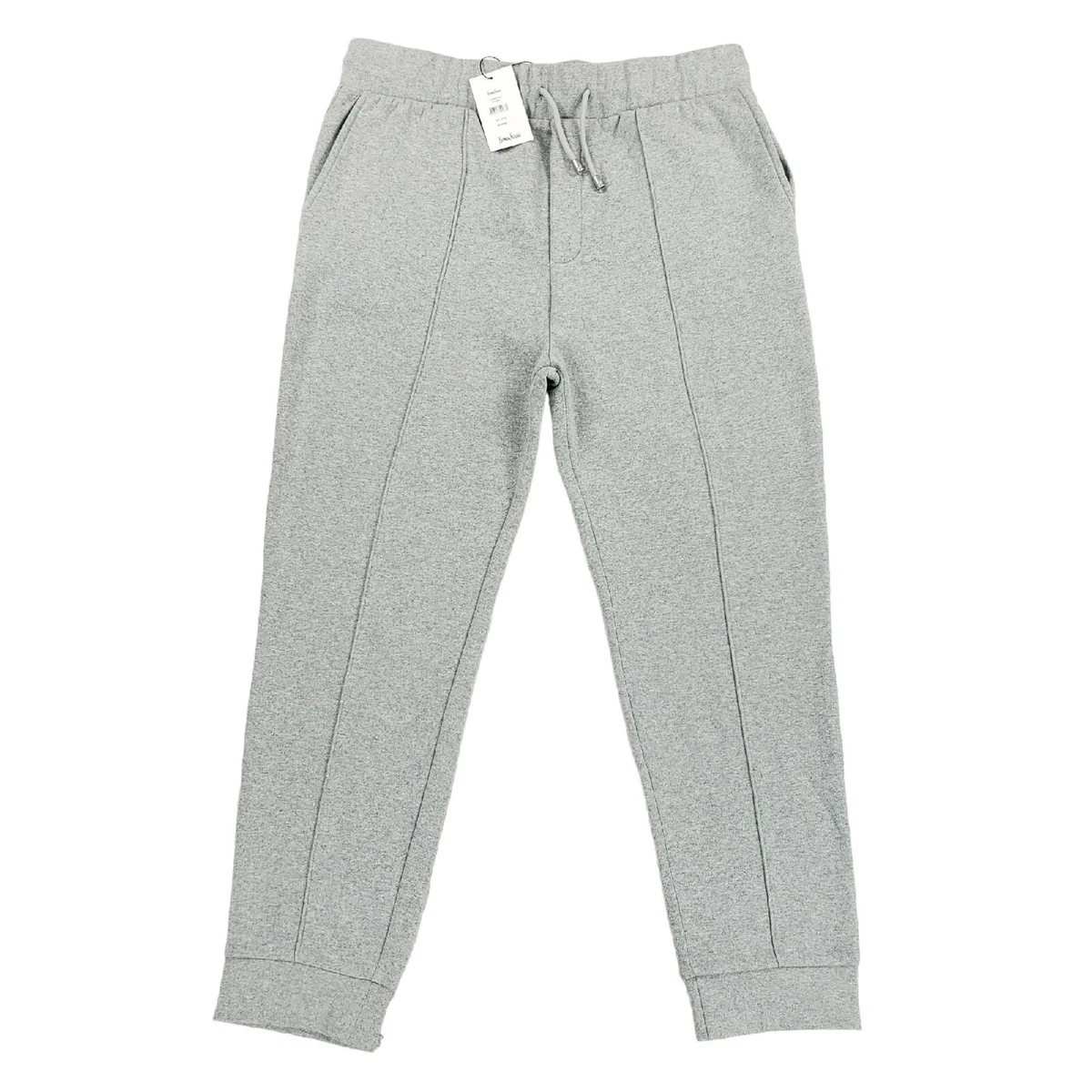 NWT 195 Neiman Marcus Gray Drawstring Cotton Blend Sweatpants