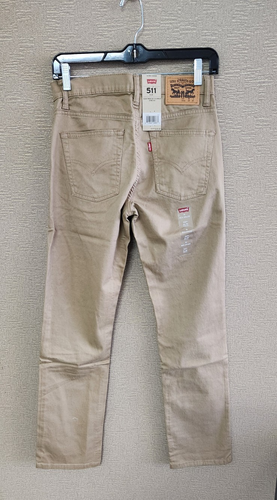 Levis Boy's 511 Jeans Khakis Size 16 Reg 28x28 Slim Stretch Teen NEW Soft - Picture 5 of 10
