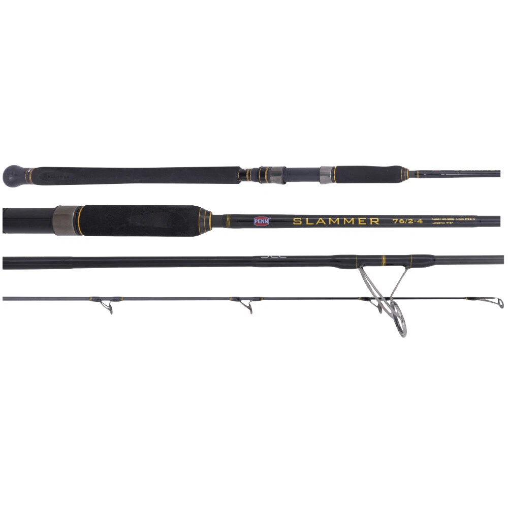 PENN Slammer 6'1 pe 2-4 Spin Rod 1 Piece 611MH
Opens in a new window or tab